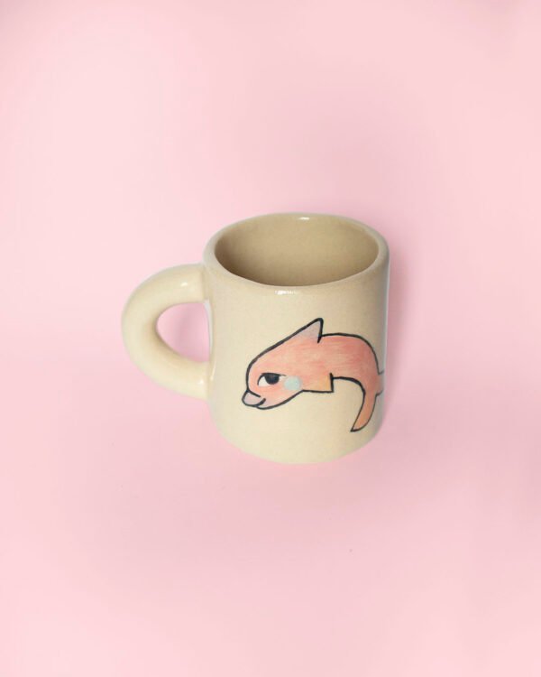 FREE THE DOLPHINS PINK MUG