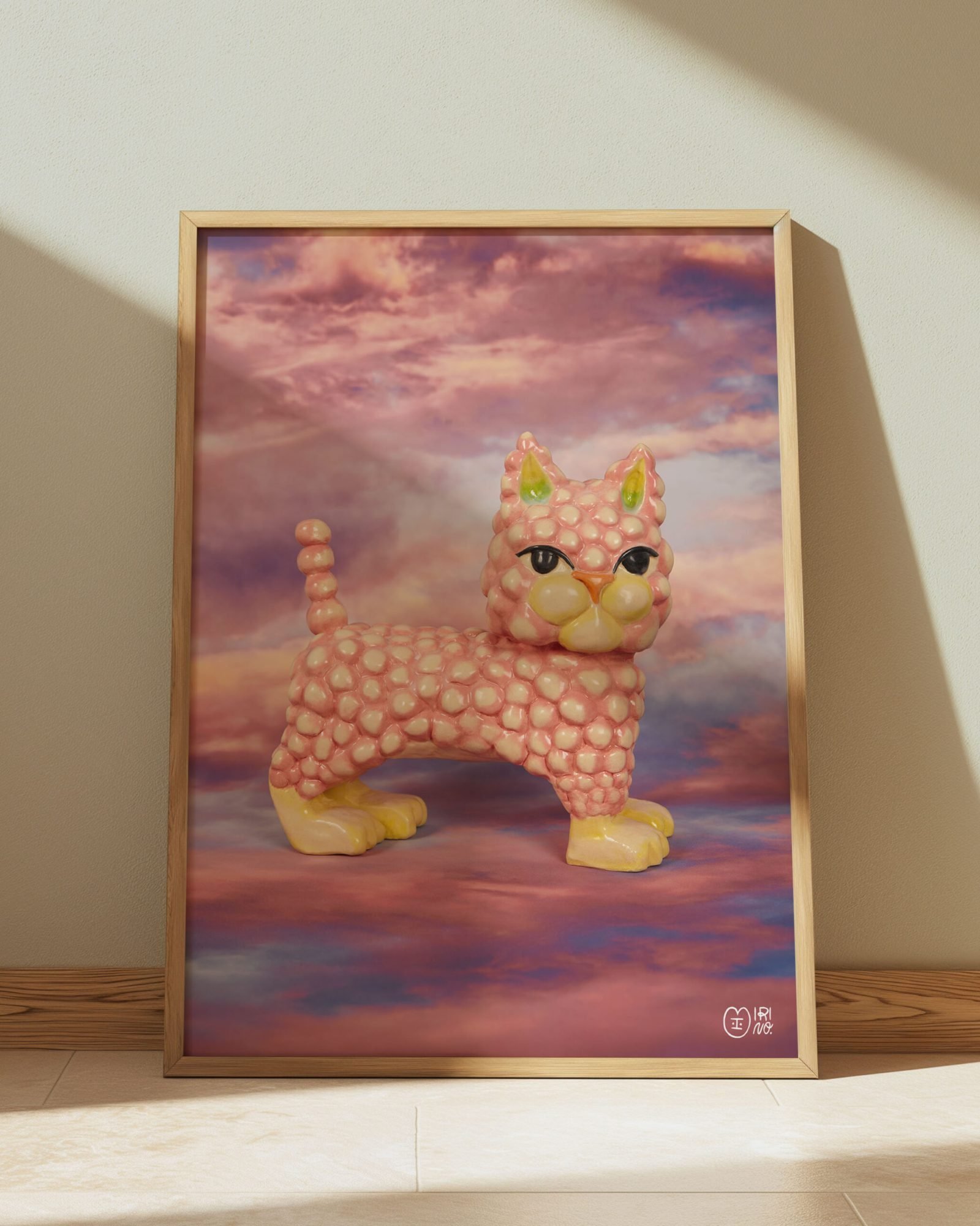 GATONUBE AZUL 50x70 Mock up